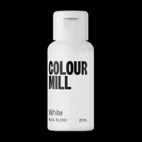 Barwnik spożywczy olejowy COLOUR MILL 20ml WHITE