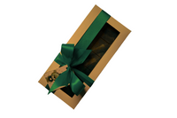 Opakowanie na czekoladę dubajską XXL Pudełko na pierniki 24x11x2,5 cm brązowe kraft