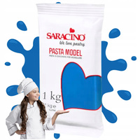 Niebieska masa cukrowa do figurek SARACINO 1kg BLUE