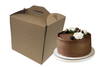 50 x Pudełko na tort z rączką 30x30x28 cm brązowe kraft