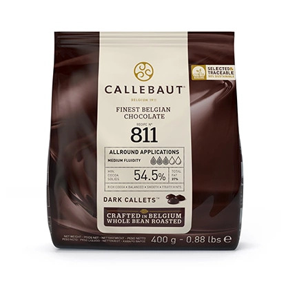 Czekolada Callebaut ciemna 811 w pastylkach - 400 g