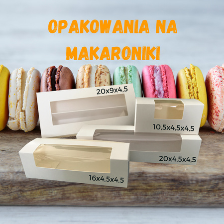 Opakowanie na makaroniki 20x9x4,5 5 szt