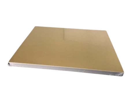 Podkład pod tort prostokątny styrodurowy 70x50 cm złoty