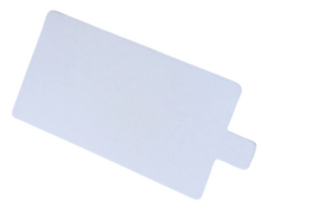 Podkład bankietowy do monoporcji prostokątny z uchwytem 12x7 cm biały