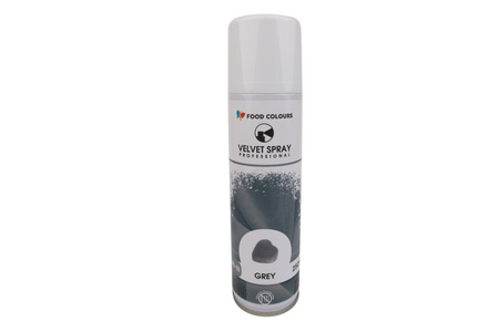 Zamsz jadalny w sprayu szary GREY 250 ml FOOD COLOURS