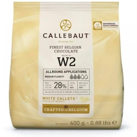 Czekolada Callebaut biała W2 w pastylkach - 400 g