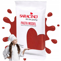 Bordowa masa cukrowa do figurek SARACINO 250g BURGUNDY