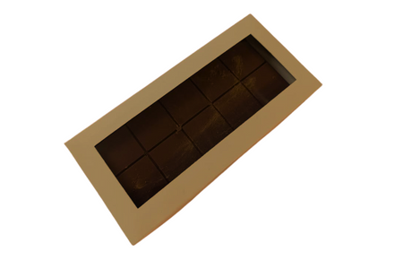 Opakowanie na czekoladę dubajską XXL Pudełko na pierniki 24x11x2,5 cm brązowe kraft