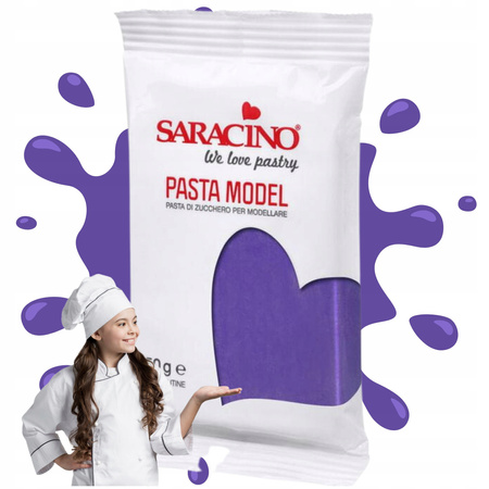 Fioletowa masa cukrowa do figurek SARACINO 250g  PURPLE