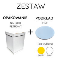 Zestaw Opakowanie 31x31x45 cm + Podkład MDF 30 cm