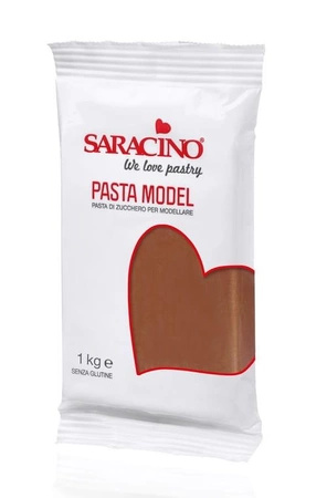 Brązowa masa cukrowa do figurek SARACINO 1kg BROWN