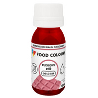 Pudrowy róż Barwnik spożywczy do białej czekolady i mas tłustych  Food Colours  18 ml