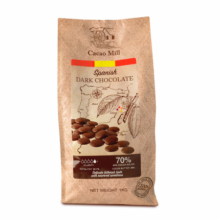 Gorzka czekolada 70% hiszpańska Cacao Mill 1kg