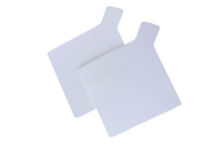 Podkład bankietowy do monoporcji kwadratowy z uchwytem 8x8 cm  biały