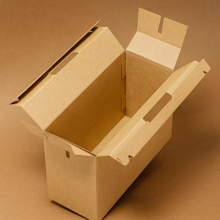 Opakowanie kuferek prezentowy 35x15x25 cm kraft z wyciętym motywem świątecznym (prezent)