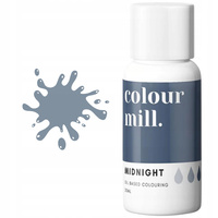 Barwnik spożywczy olejowy COLOUR MILL 20ml MIDNIGHT