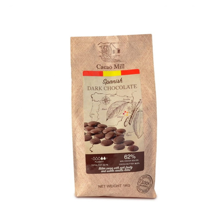 Deserowa czekolada hiszpańska 62% Cacao Mill 1kg