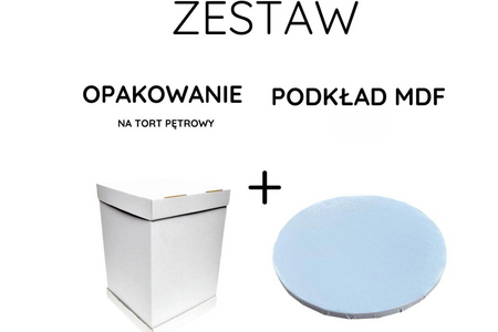 Zestaw Opakowanie 34x34x45 cm + Podkład MDF 34 cm