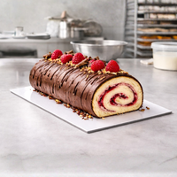 Podkładka pod ciasto 30x15 cm cienka 1,5 mm biała