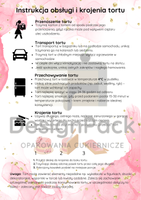 Samoprzylepna Instrukcja obsługi i krojenia tortu A5