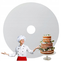 Podkład pod tort z otworem  Ø 16 cm 3 mm biały