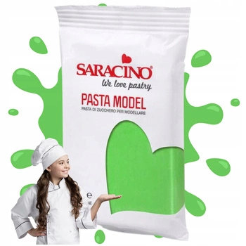 Jasnozielona masa cukrowa do figurek SARACINO 250g  LIGHT GREEN