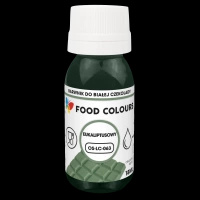 Eukaliptusowy Barwnik spożywczy do białej czekolady i mas tłustych  Food Colours  18 ml
