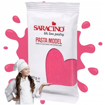 Fuksja masa cukrowa do figurek SARACINO 250g FUCHSIA