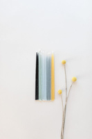 Naturalne świeczki z wosku pszczelego STANDARD SLIM Kalamu MIX niebieski