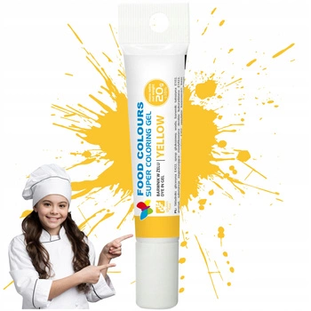 Żółty barwnik spożywczy w żelu FOOD COLOURS 20 g  YELLOW