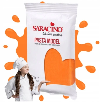 Pomarańczowa masa cukrowa do figurek SARACINO 250g  ORANGE