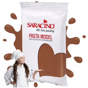 Brązowa masa cukrowa do figurek SARACINO 250g BROWN