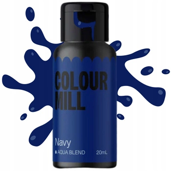 Niebieski barwnik spożywczy wodny COLOUR MILL 20ml NAVY